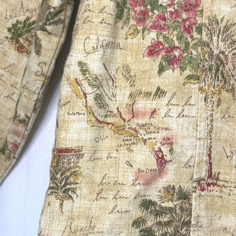 Draper's & Damon's Vintage Jacket PS California Scenic Print Cotton made in USA - Picture 4 of 15